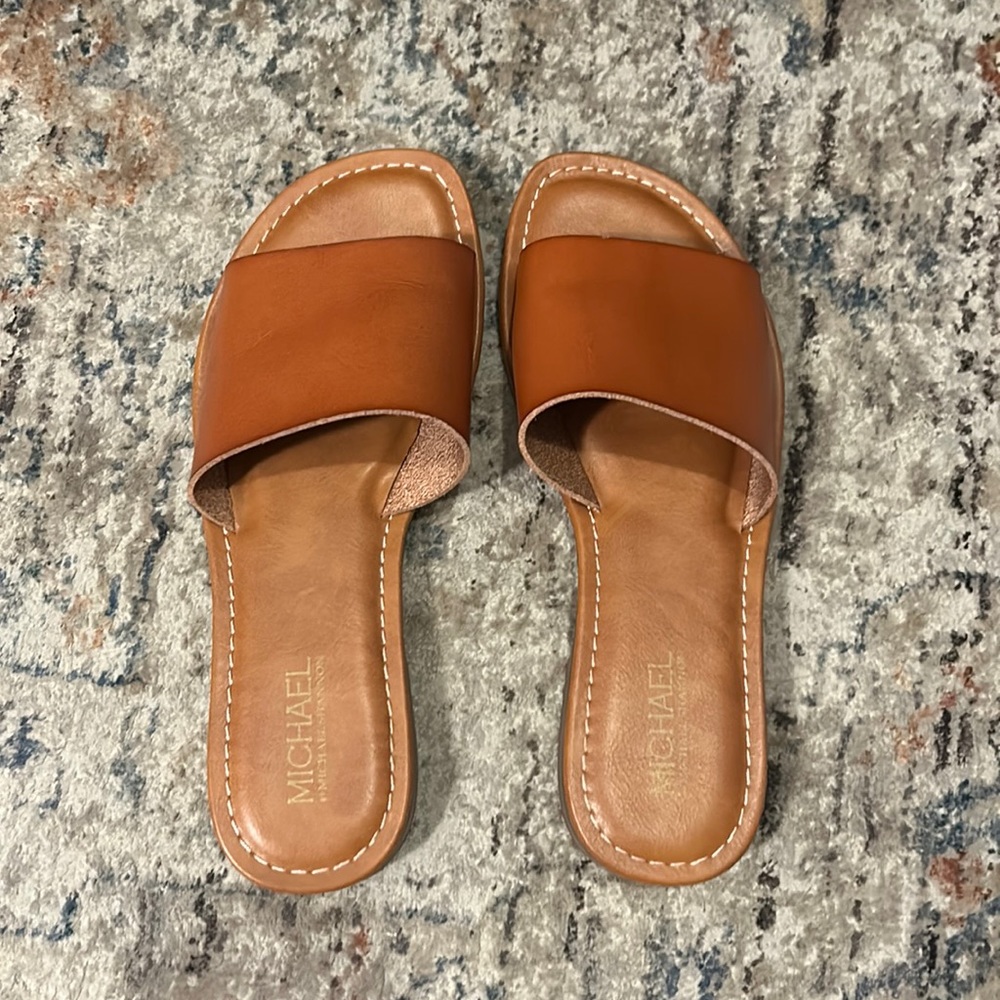 Tan leather sandals
